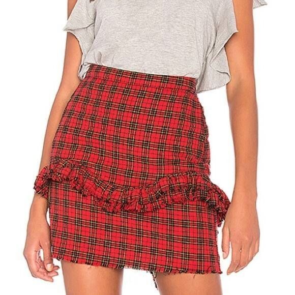 NSF Carmen Ruffle Mini Skirt - Picture 2 of 4